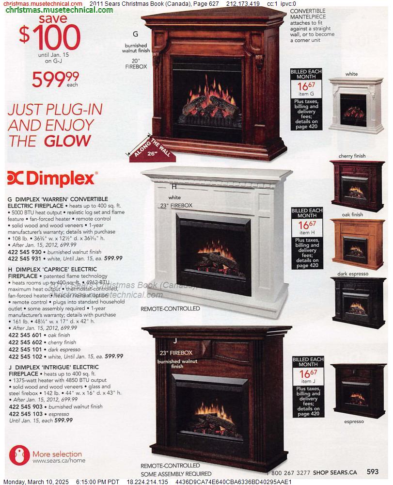 2011 Sears Christmas Book (Canada), Page 627