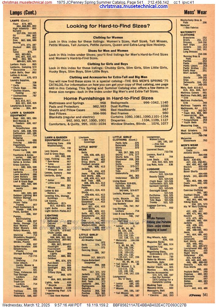 1975 JCPenney Spring Summer Catalog, Page 541