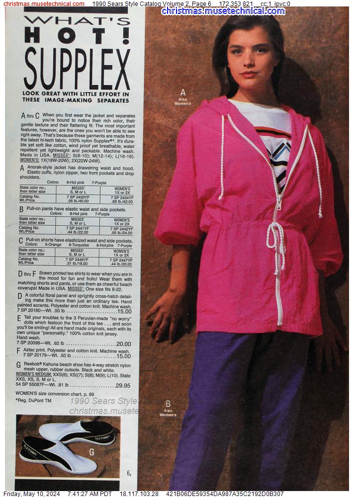 1990 Sears Style Catalog Volume 2, Page 6