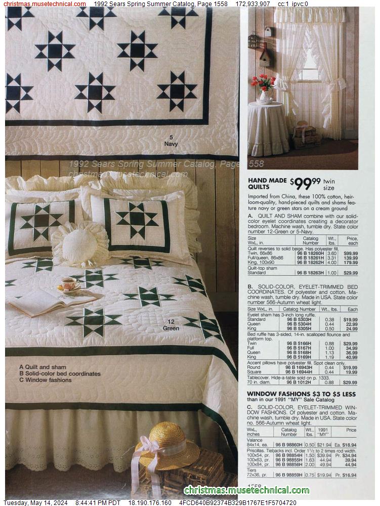 1992 Sears Spring Summer Catalog, Page 1558