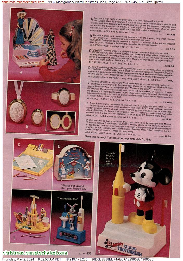 1982 Montgomery Ward Christmas Book, Page 455