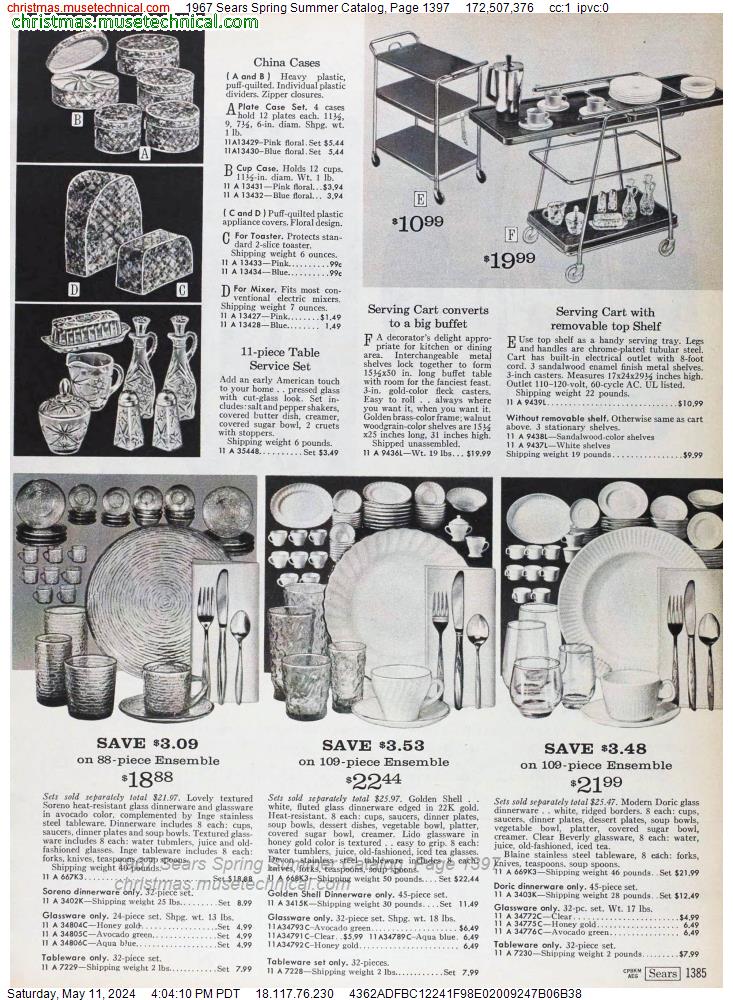 1967 Sears Spring Summer Catalog, Page 1397