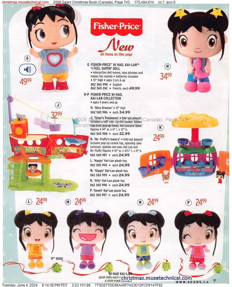 2009 Sears Christmas Book (Canada), Page 743