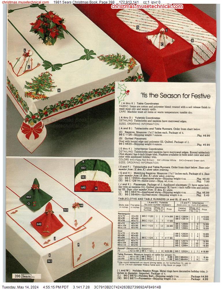 1981 Sears Christmas Book, Page 398