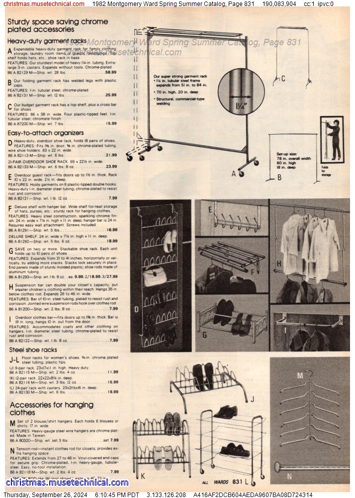 1982 Montgomery Ward Spring Summer Catalog, Page 831