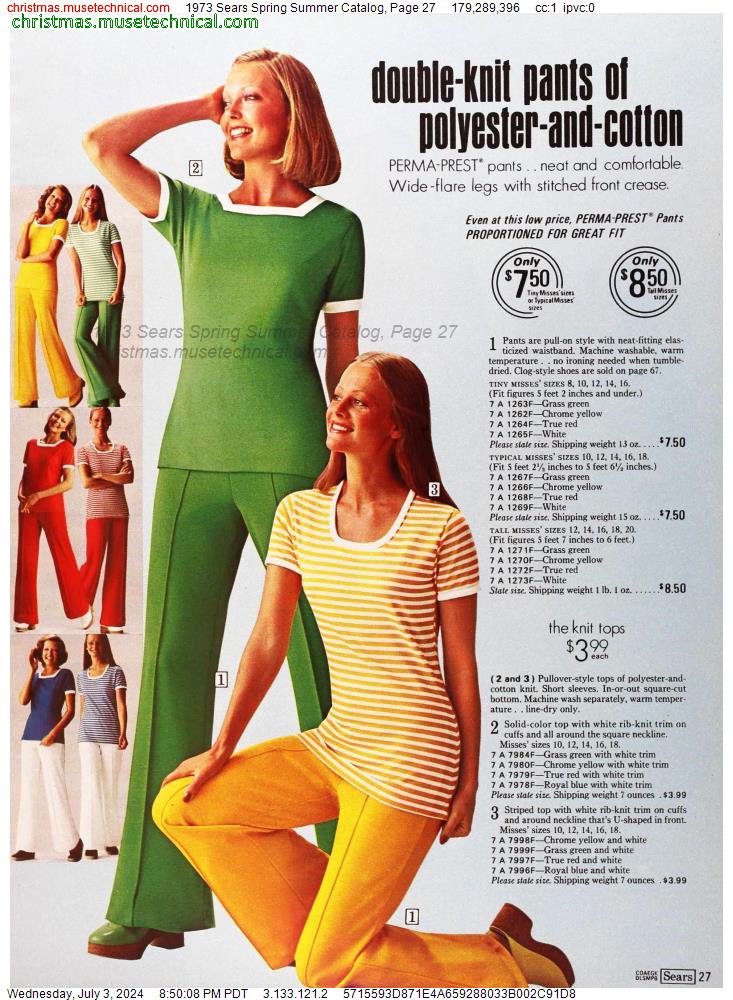 1973 Sears Spring Summer Catalog, Page 27