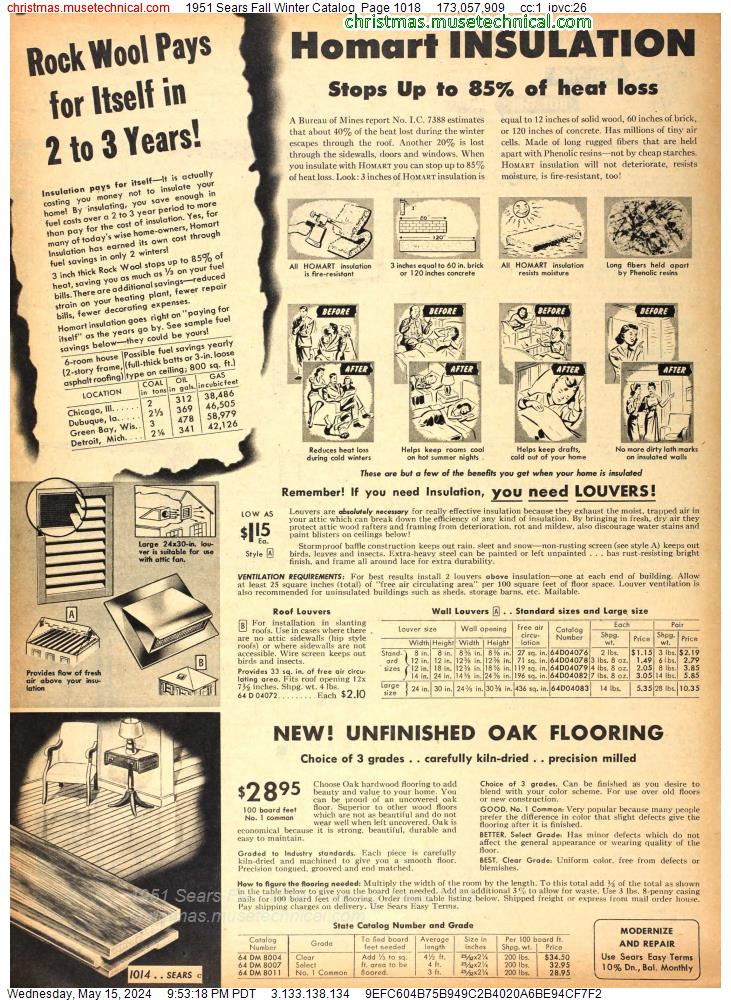 1951 Sears Fall Winter Catalog, Page 1018