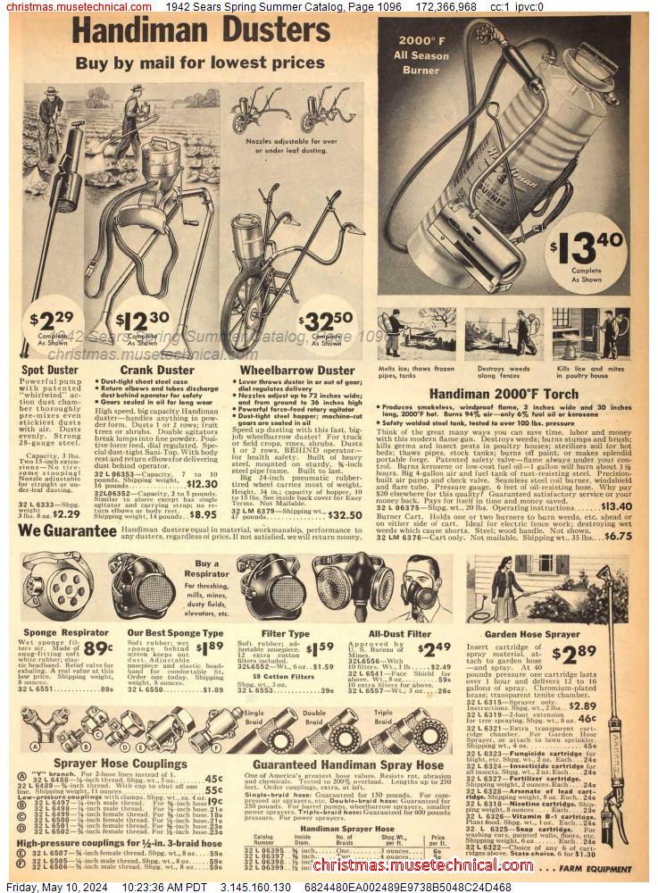 1942 Sears Spring Summer Catalog, Page 1096