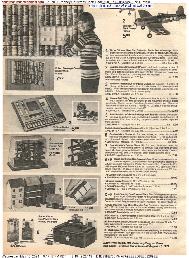 1978 JCPenney Christmas Book, Page 500