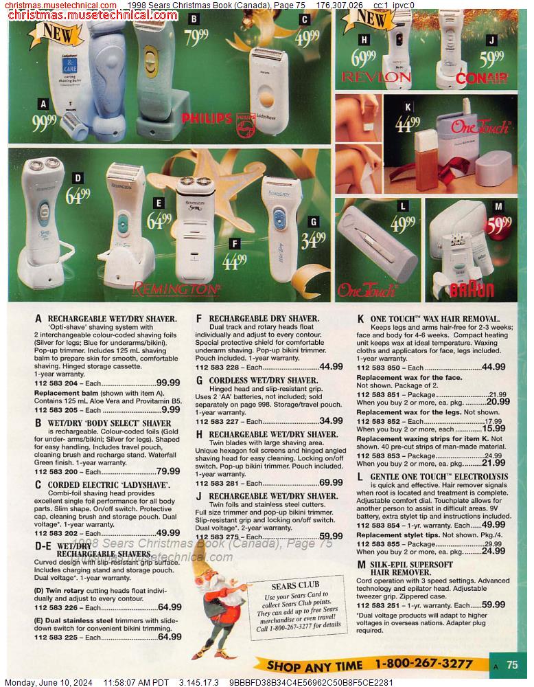 1998 Sears Christmas Book (Canada), Page 75
