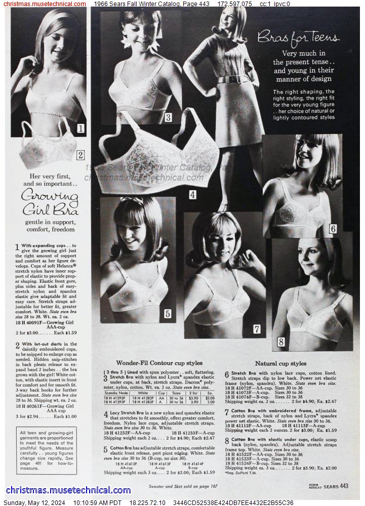 1966 Sears Fall Winter Catalog, Page 443