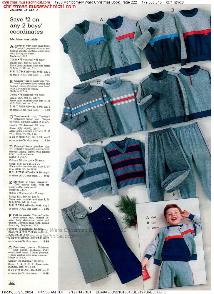 1985 Montgomery Ward Christmas Book, Page 222