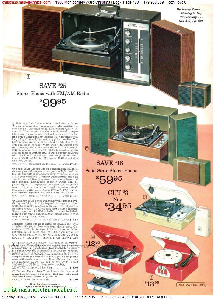 1966 Montgomery Ward Christmas Book, Page 483