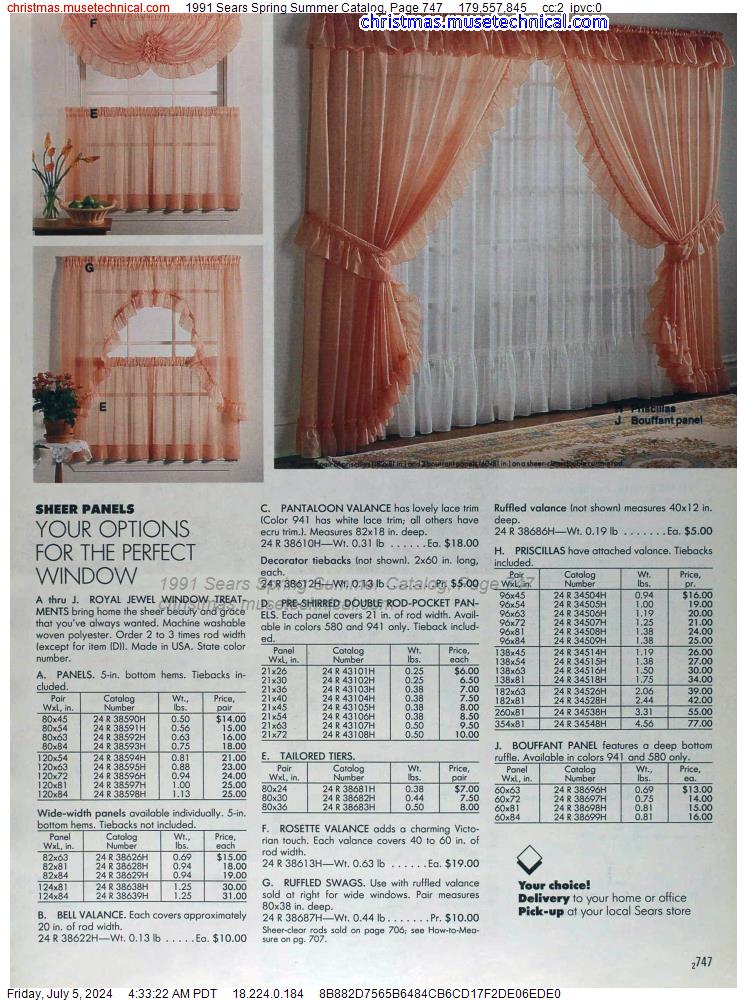 1991 Sears Spring Summer Catalog, Page 747