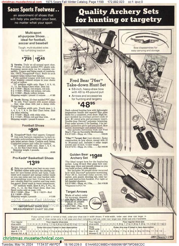 1975 Sears Fall Winter Catalog, Page 1199