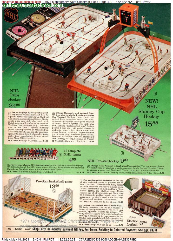 1971 Montgomery Ward Christmas Book, Page 430