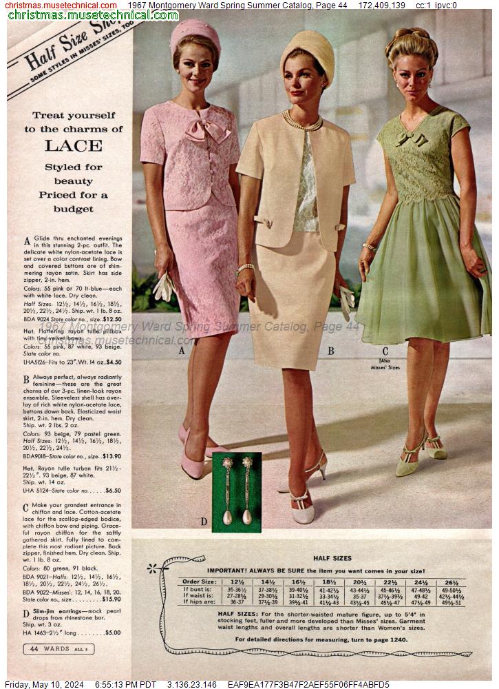1967 Montgomery Ward Spring Summer Catalog, Page 44