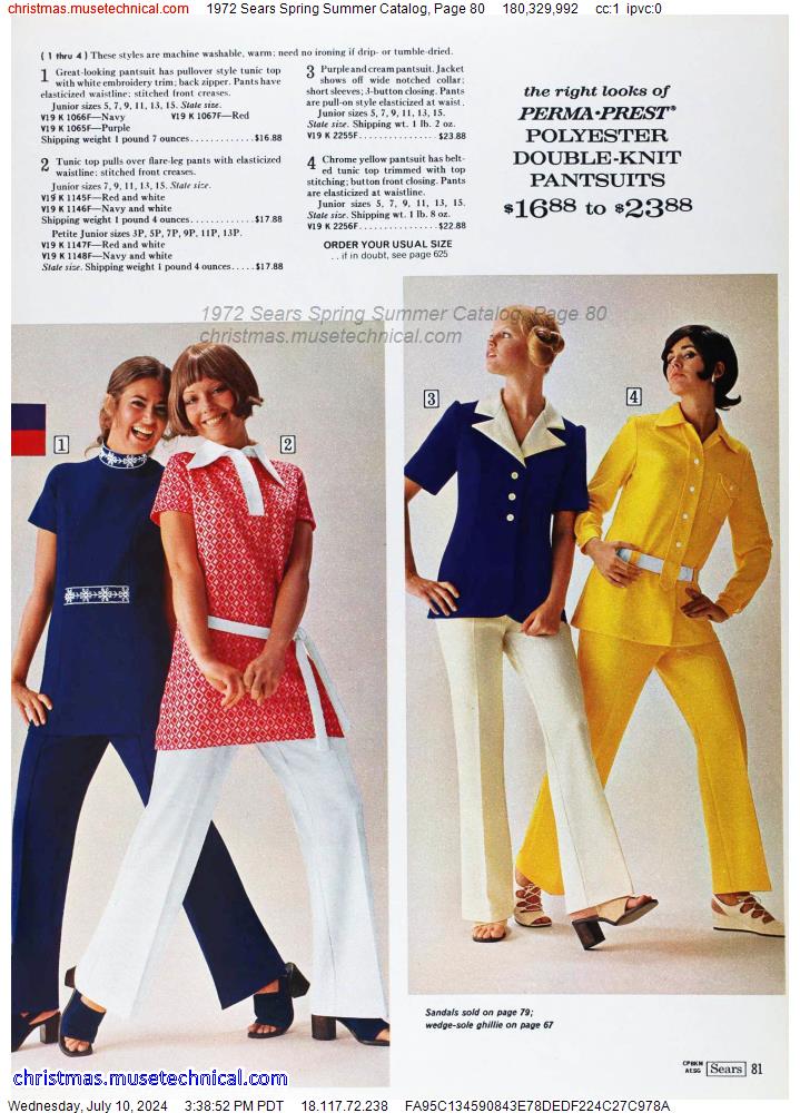 1972 Sears Spring Summer Catalog, Page 80