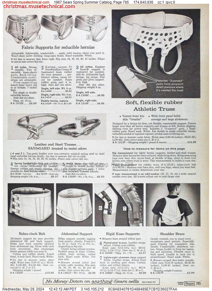1967 Sears Spring Summer Catalog, Page 795