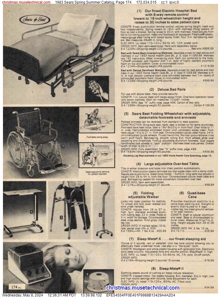 1983 Sears Spring Summer Catalog, Page 174