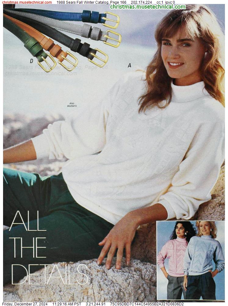 1988 Sears Fall Winter Catalog, Page 166 - Catalogs & Wishbooks