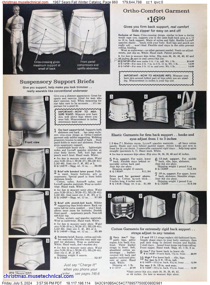 1967 Sears Fall Winter Catalog, Page 860