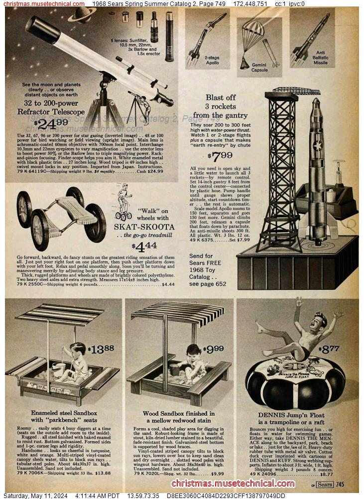 1968 Sears Spring Summer Catalog 2, Page 749