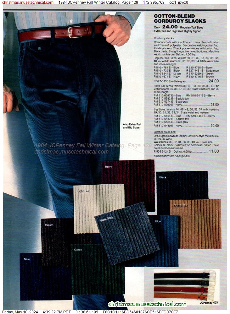 1984 JCPenney Fall Winter Catalog, Page 429