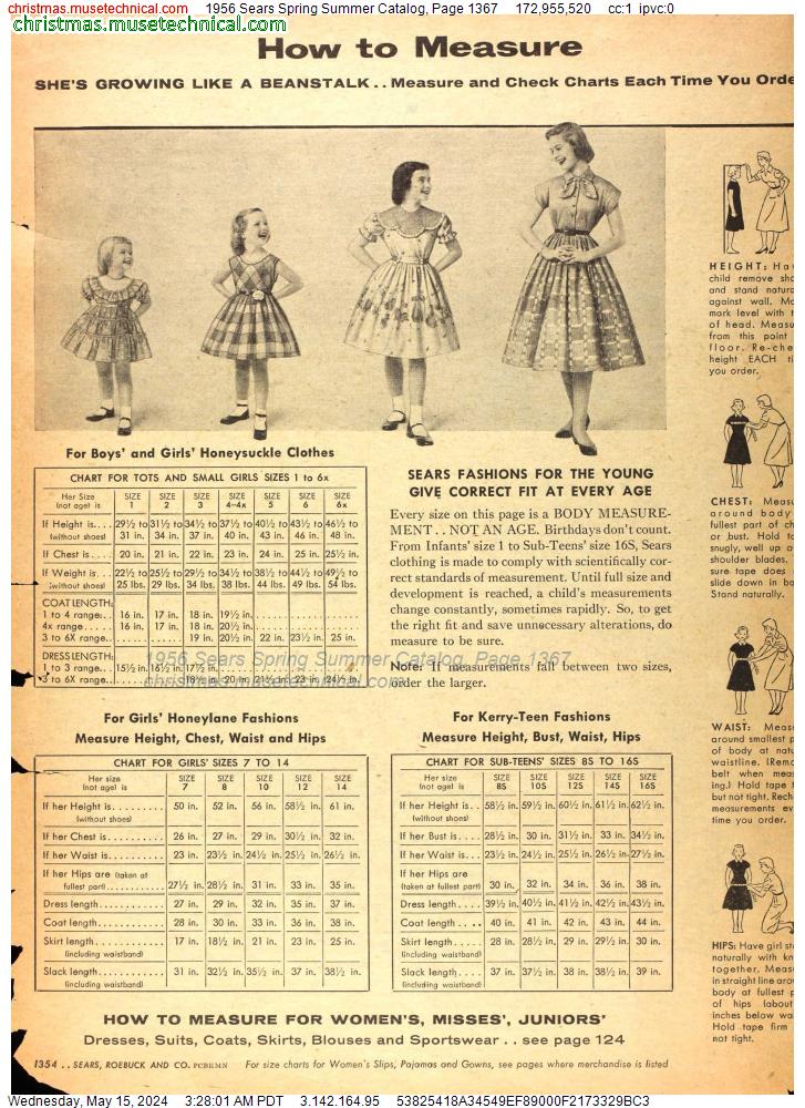 1956 Sears Spring Summer Catalog, Page 1367