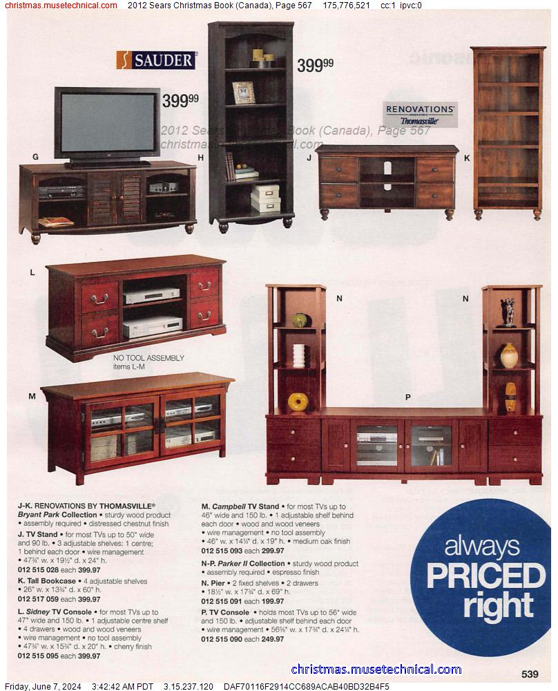 2012 Sears Christmas Book (Canada), Page 567