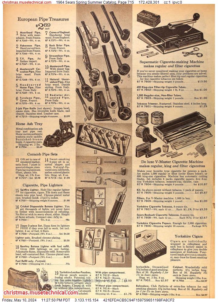 1964 Sears Spring Summer Catalog, Page 715