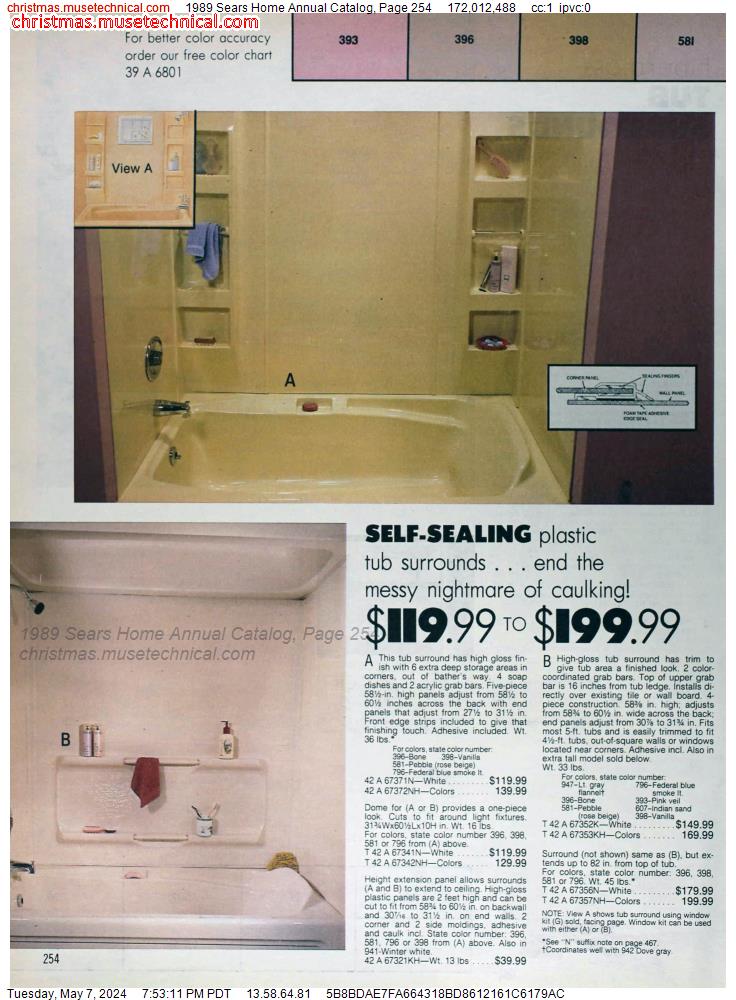 1989 Sears Home Annual Catalog, Page 254