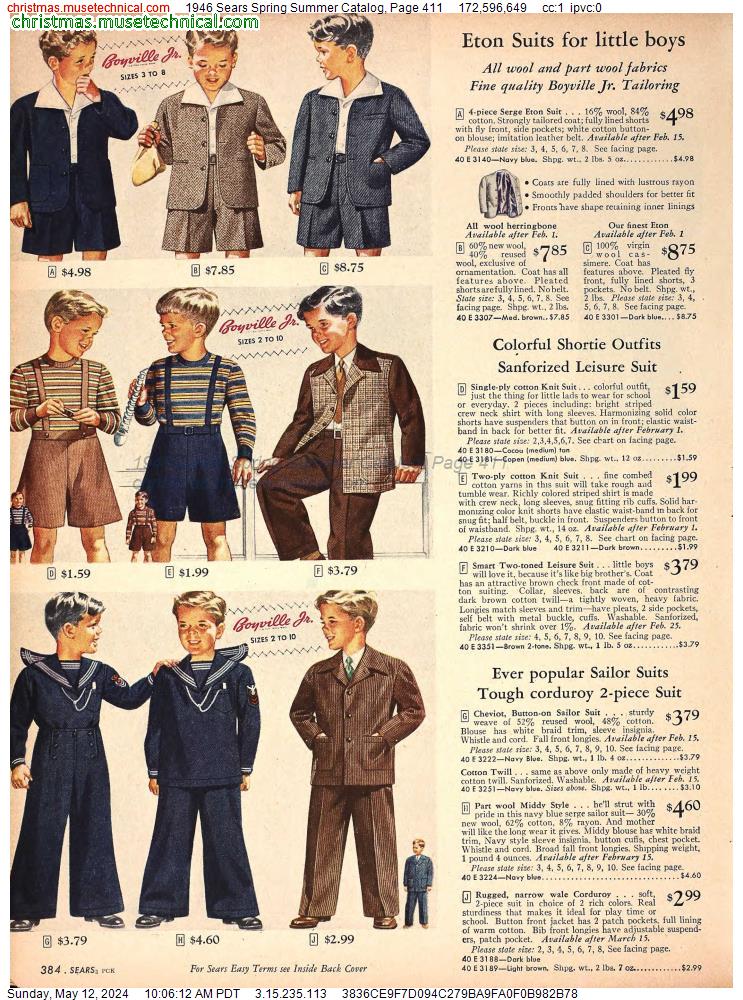 1946 Sears Spring Summer Catalog, Page 411