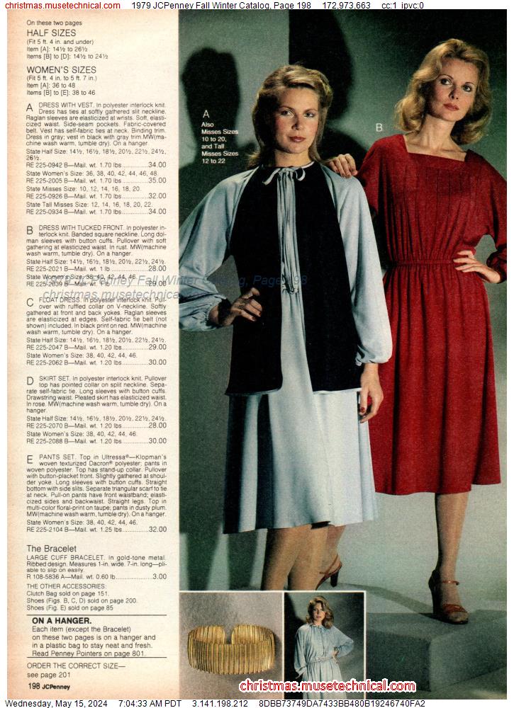 1979 JCPenney Fall Winter Catalog, Page 198