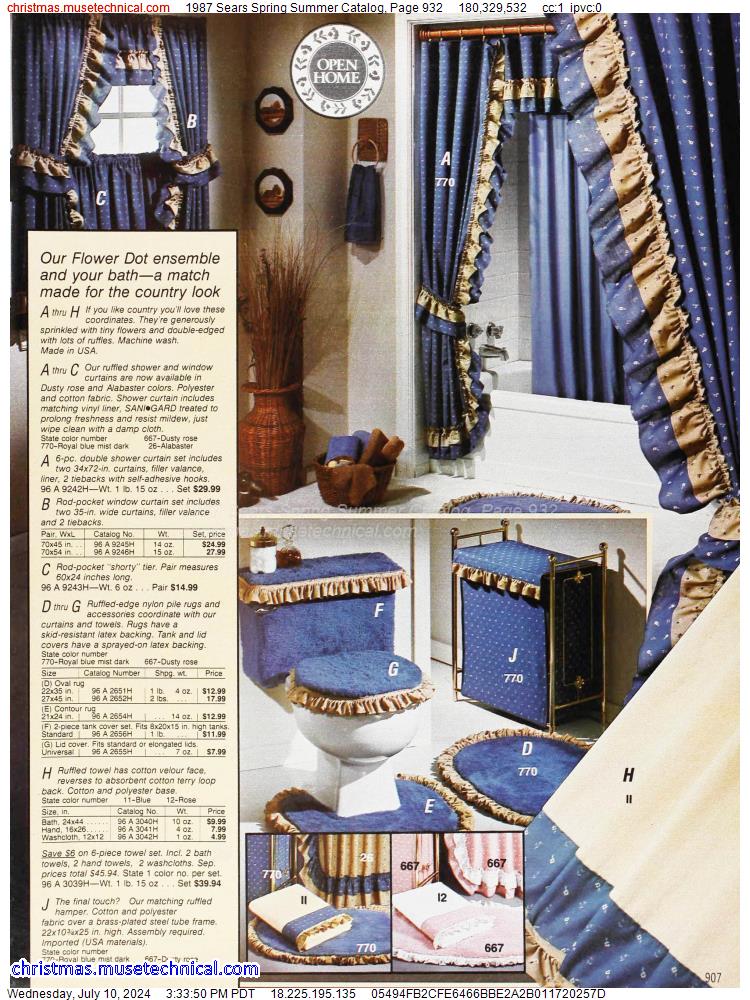 1987 Sears Spring Summer Catalog, Page 932