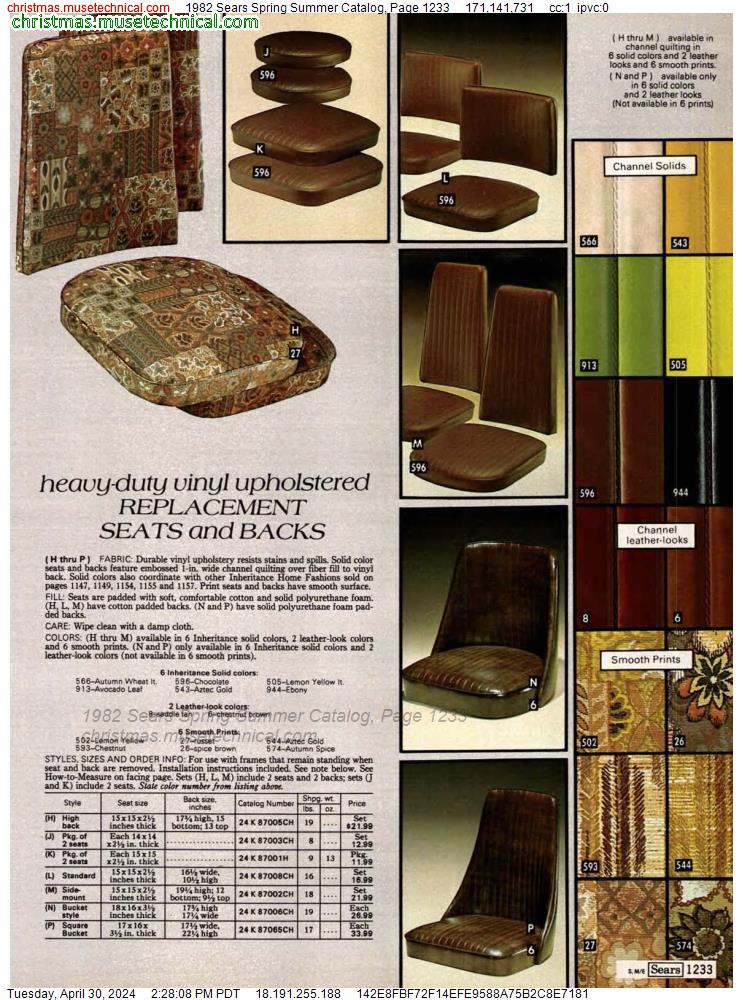 1982 Sears Spring Summer Catalog, Page 1233