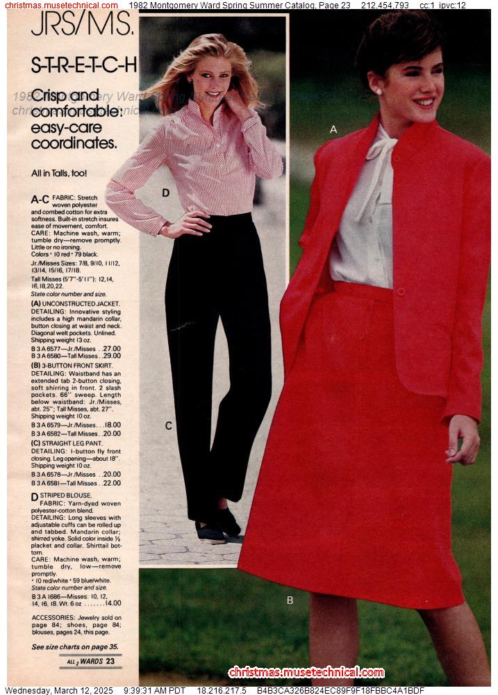 1982 Montgomery Ward Spring Summer Catalog, Page 23