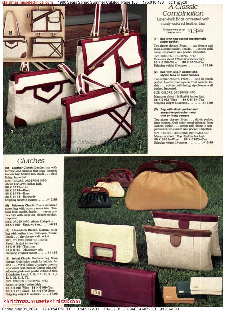 1980 Sears Spring Summer Catalog, Page 166