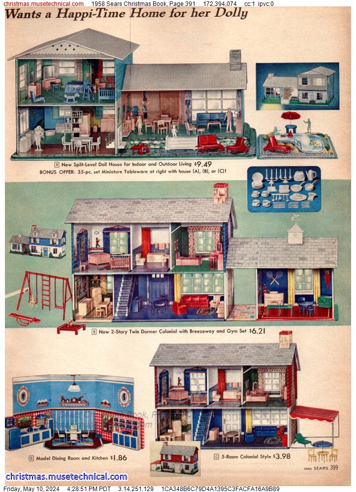 1958 Sears Christmas Book, Page 391