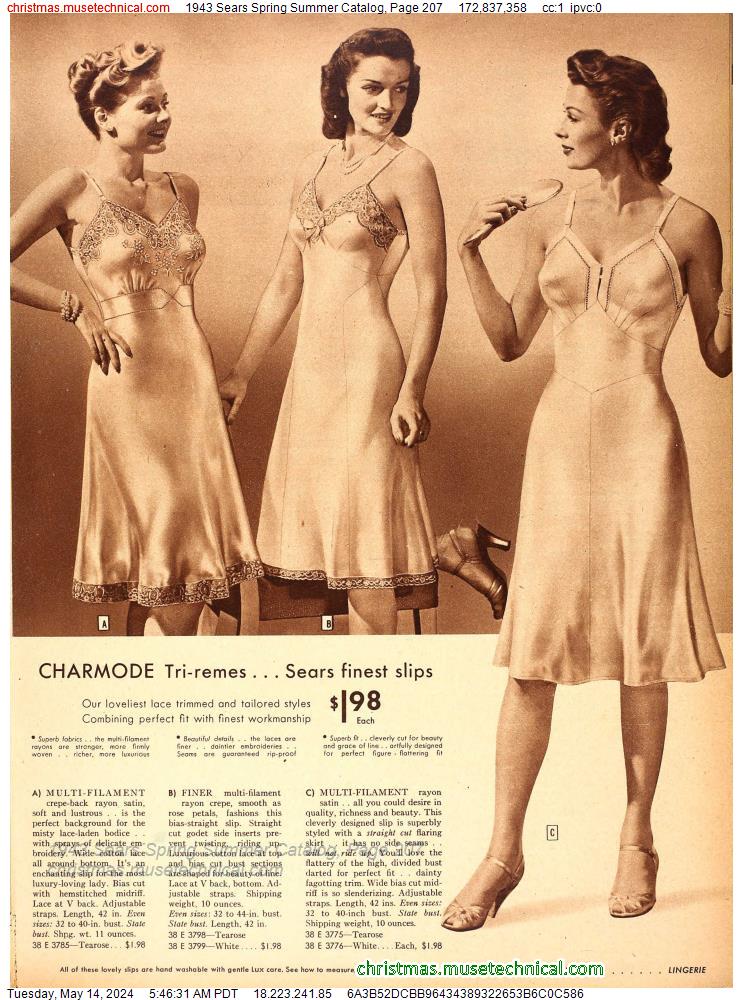 1943 Sears Spring Summer Catalog, Page 207
