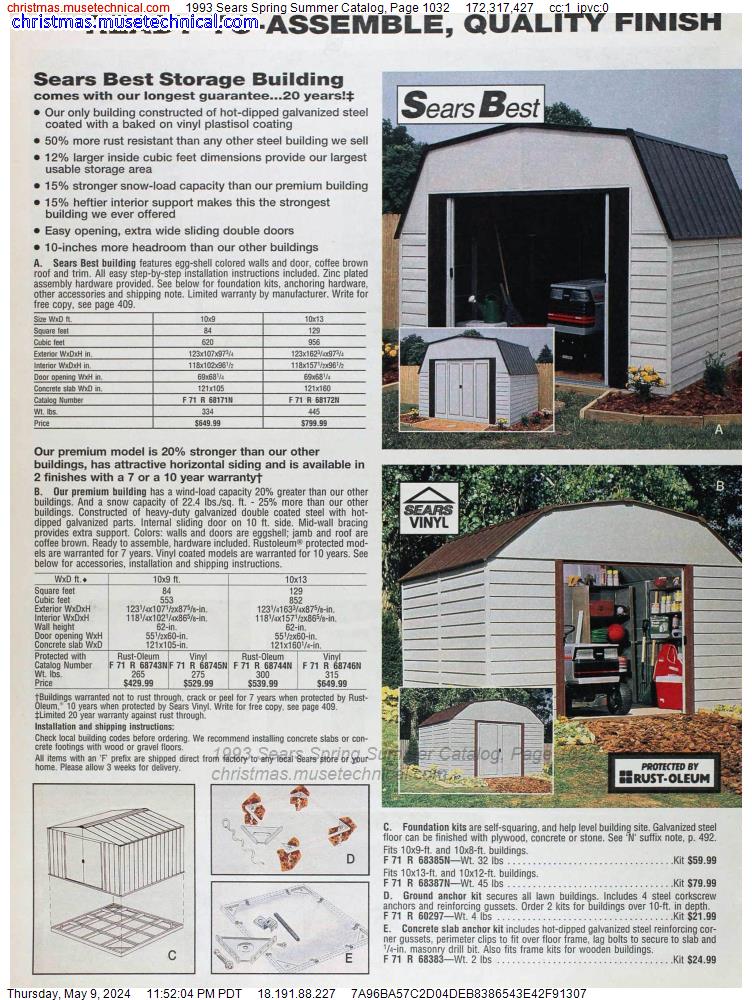 1993 Sears Spring Summer Catalog, Page 1032