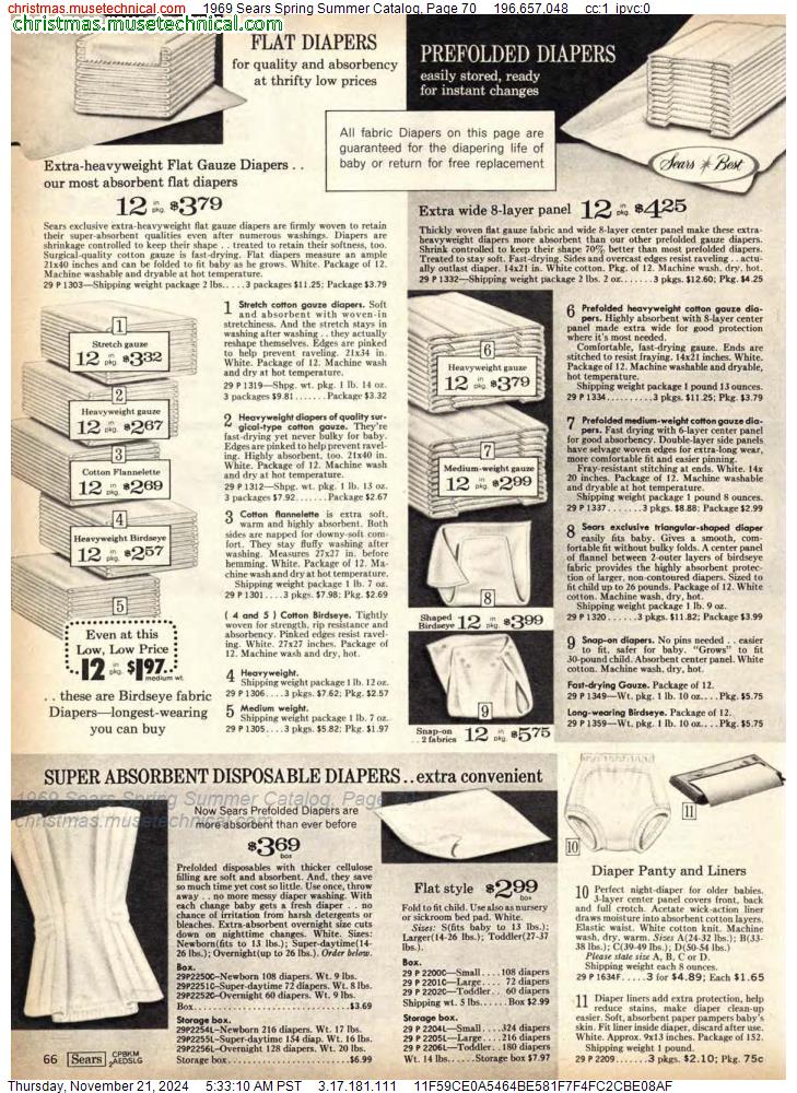 1969 Sears Spring Summer Catalog, Page 70