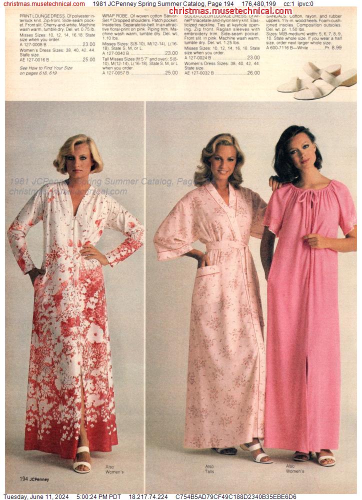 1981 JCPenney Spring Summer Catalog, Page 194