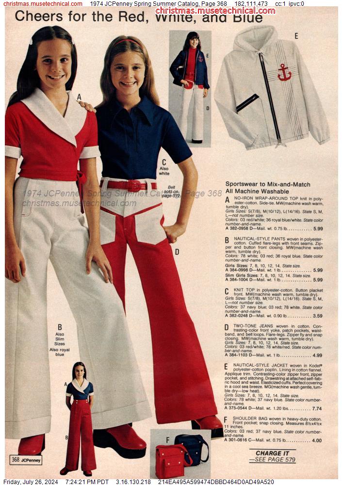 1974 JCPenney Spring Summer Catalog, Page 368