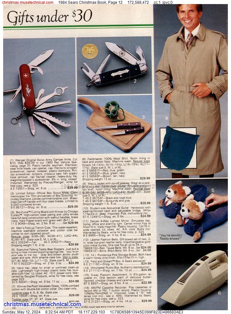 1984 Sears Christmas Book, Page 12