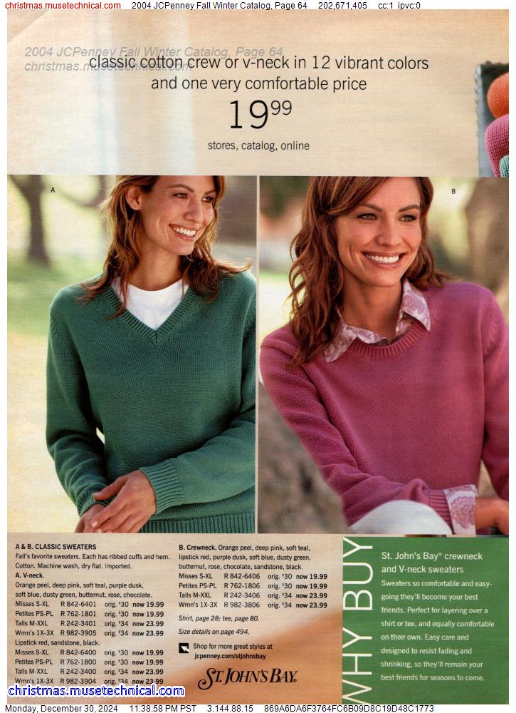 2004 JCPenney Fall Winter Catalog, Page 64