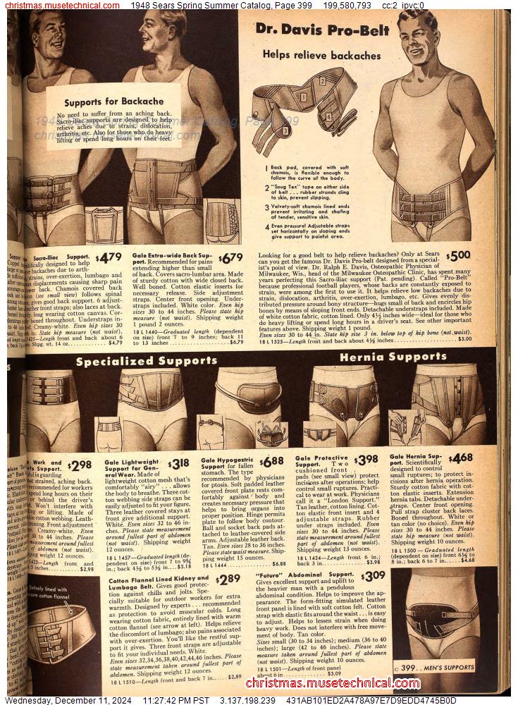 1948 Sears Spring Summer Catalog, Page 399