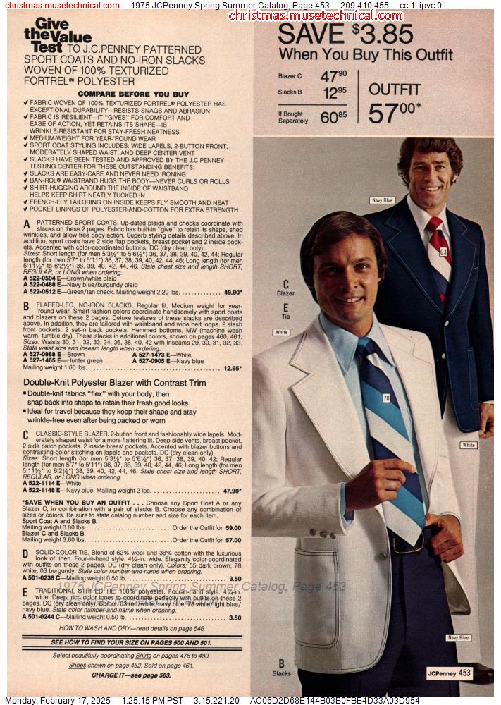 1975 JCPenney Spring Summer Catalog, Page 453