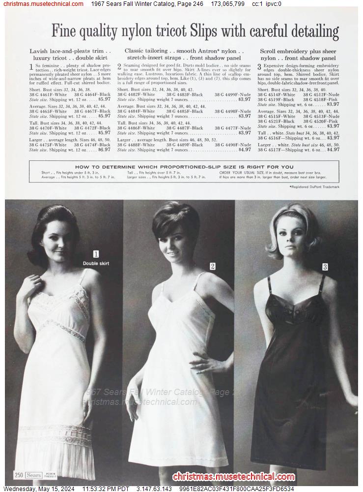 1967 Sears Fall Winter Catalog, Page 246
