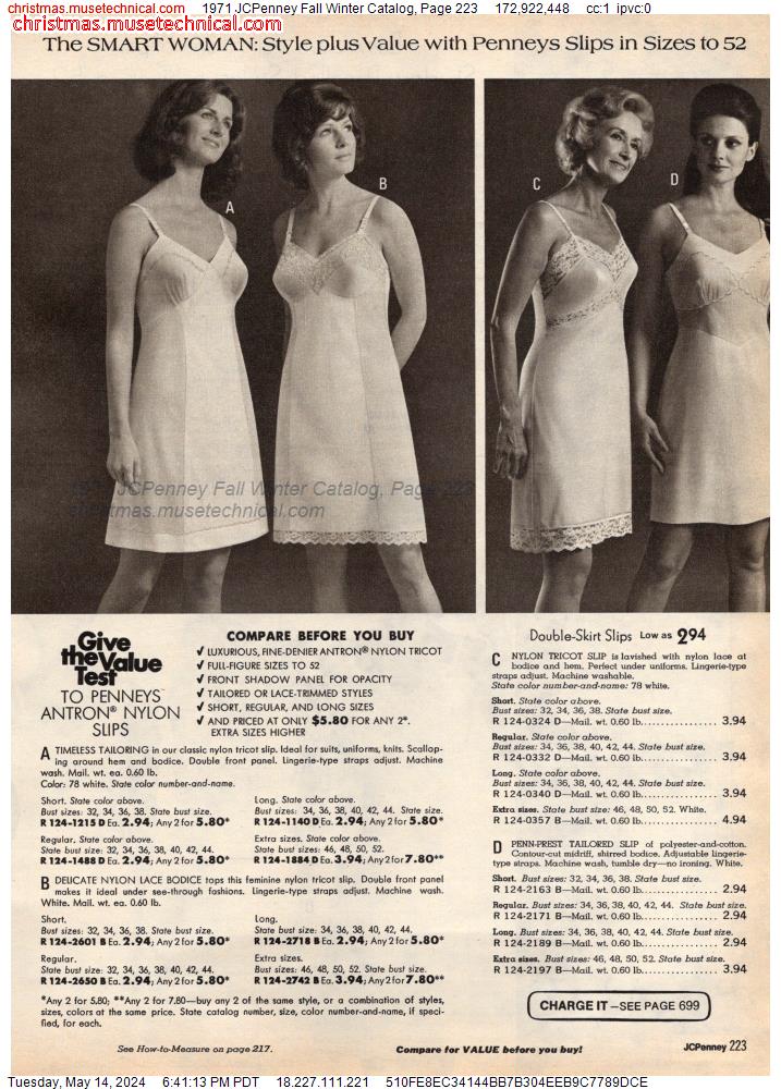 1971 JCPenney Fall Winter Catalog, Page 223